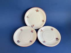Zsolnay antique 4 display saucer small plate with flowers