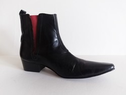 Gucinari Italy designer olasz bőr minőségi bokacsizma, 43-as méret
