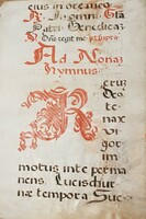 1500-1600 Large original manuscript from a (Cistercian) breviary (16th century)