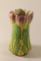 Antik szecessziós majolika váza 358