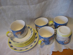 Hen coffee, tea craft ceramic set 11 pcs