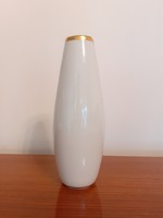 Vintage porcelain old bavarian vase with gold border