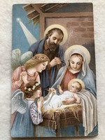 Antik, régi Karácsonyi litho képeslap             -3.