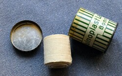 Kautschuk heftpplaster bonnaplast lakemeier a.-G. Old rubber adhesive tape bandage original metal box