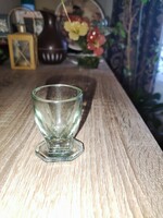 Üveg pohár (zöldes)
