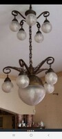 Antique large chandelier with 11 branches