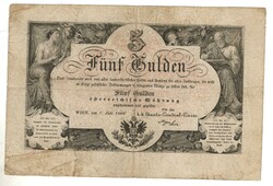 5 forint / gulden 1866 2. eredeti tartás