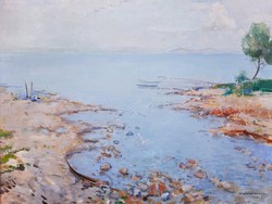 Halvax Gyula (1906-1984) Balatonpart