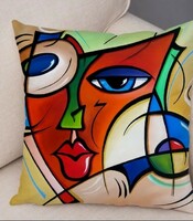 Abstract patterned cushion cover