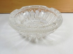 Retro old glass or crystal ashtray ash ashtray tray - approx. From the 1970s and 80s