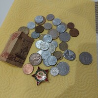 Egybe eladó régi pénzek+kitüntetés