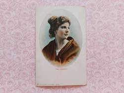 Old postcard art postcard lady