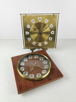 Retro 2 wall clocks / Russian German clock / amber and diehl / old