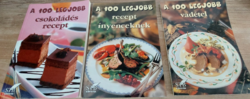 100 Best - chocolate recipe, game food recipe, recipe for gourmets - 3 cookbooks