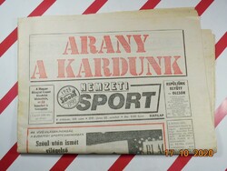 Old retro newspaper daily - national sport - 22.06.1991. As a birthday present