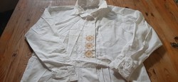 Old machine embroidered wear blouse, shirt 1960s