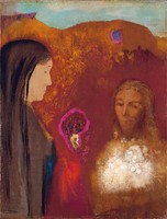 Odilin Redon -  Krisztus és a szamaritánus asszony - reprint