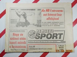 Old retro newspaper daily - national sport - 18.06.1991. As a birthday present