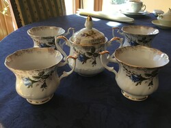 Chodziez antik porcelán csésze, bő 2 dl-es, teás vagy hosszú kávés