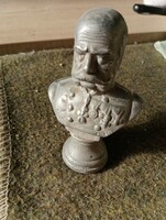 A rarity bust of József Ferenc. The statue was probably a stamp press or a walking stick ornament