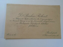 Za418.7 Dr. Róbert Berkes director of k. Sajtovállalat rt national newspaper new generation business card 1930's