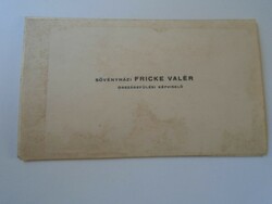 ZA418.23 Sövényházi Frick Valér - országgyűlési képviselő   névjegykártya 1930's