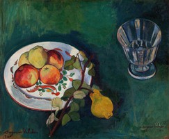 Suzanne valadon - still life with fruits and glass - reprint