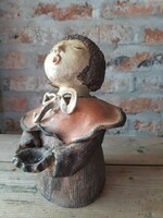 Kerámia gyertyatartó 28 cm (Bozner Engel Thun kerámia alapján készült)