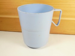 Retro old plastic glass mug - circa 1970s