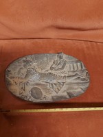 Bronze relief bowl, 17 cm, 567 gr