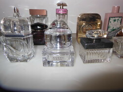 Perfume bottle - 18 pieces !!!! - Large - crystal - copper - silver - polished - flawless