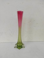 Antique shaped colored glass flower vase 59 6853