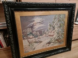 Winter landscape tapestry