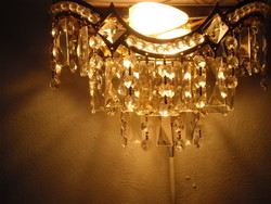 Crystal / rhinestone wall lamp in a pair