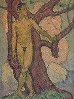 Koloman moser - allegory of a young man - reprint