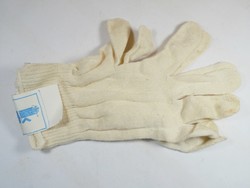 Retro gloves thread gloves industrial protection Győr knitted goods factory - 1970s