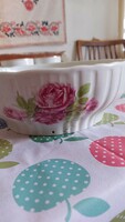 Zsolnay scone bowl, rose offering Hungarian series