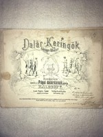 /1871/ Dalár - waltz/ dedicated copy!!Written for piano and recommended to the papal choir by Káldori v.