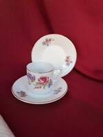 Beautiful hüttl tivadar old rare floral cup coffee cup porcelain collector's beauty