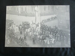 Coronation buda 1916 last Hungarian king iv. Károly parade decorative tooth 8 contemporary photos - photo sheet