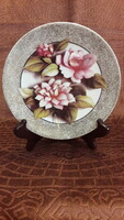 Porcelain decorative plate with camellia flowers, wall plate (m3372)