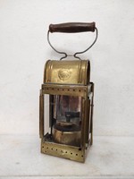 Antik vasutas bakter karbid sárgaréz lámpa 308 6709