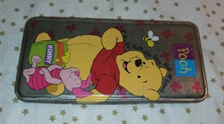 Retro disney winnie the pooh metal box pencil holder