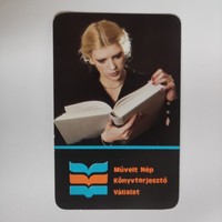 Educated people book distribution company card calendar 1983
