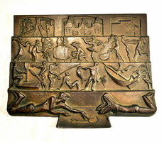 BALATON ! BRONZ RELIEF - DOMBORMŰ