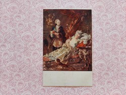 Old postcard Hungarian art postcard inscribed: madame dubarry