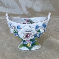 Antique porcelain basket