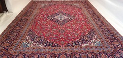 3059 HATALMAS Iráni Keshan kézi gyapjú perzsa szőnyeg 398X290CM ingyen futár