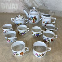 Ritka antik Zsolnay 8-személyes teás készlet