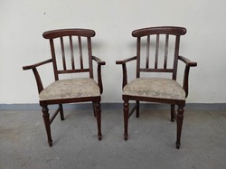 Antique armchair with armrests upholstered hardwood armchair 52 6849